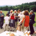 Vítání mezinárodní komise krajinářských odborníků soutěže Entente Florale - červenec 2002
